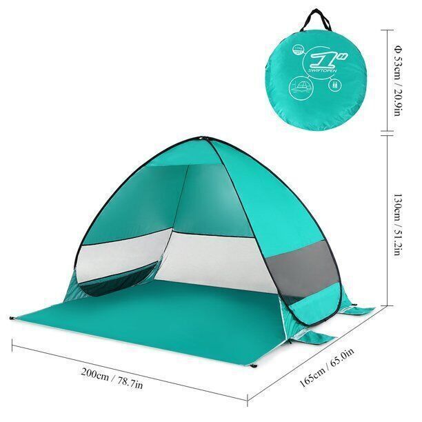 Portable Pop Up Beach Tent Sun Shade Shelter with Carry Bag UV Protection