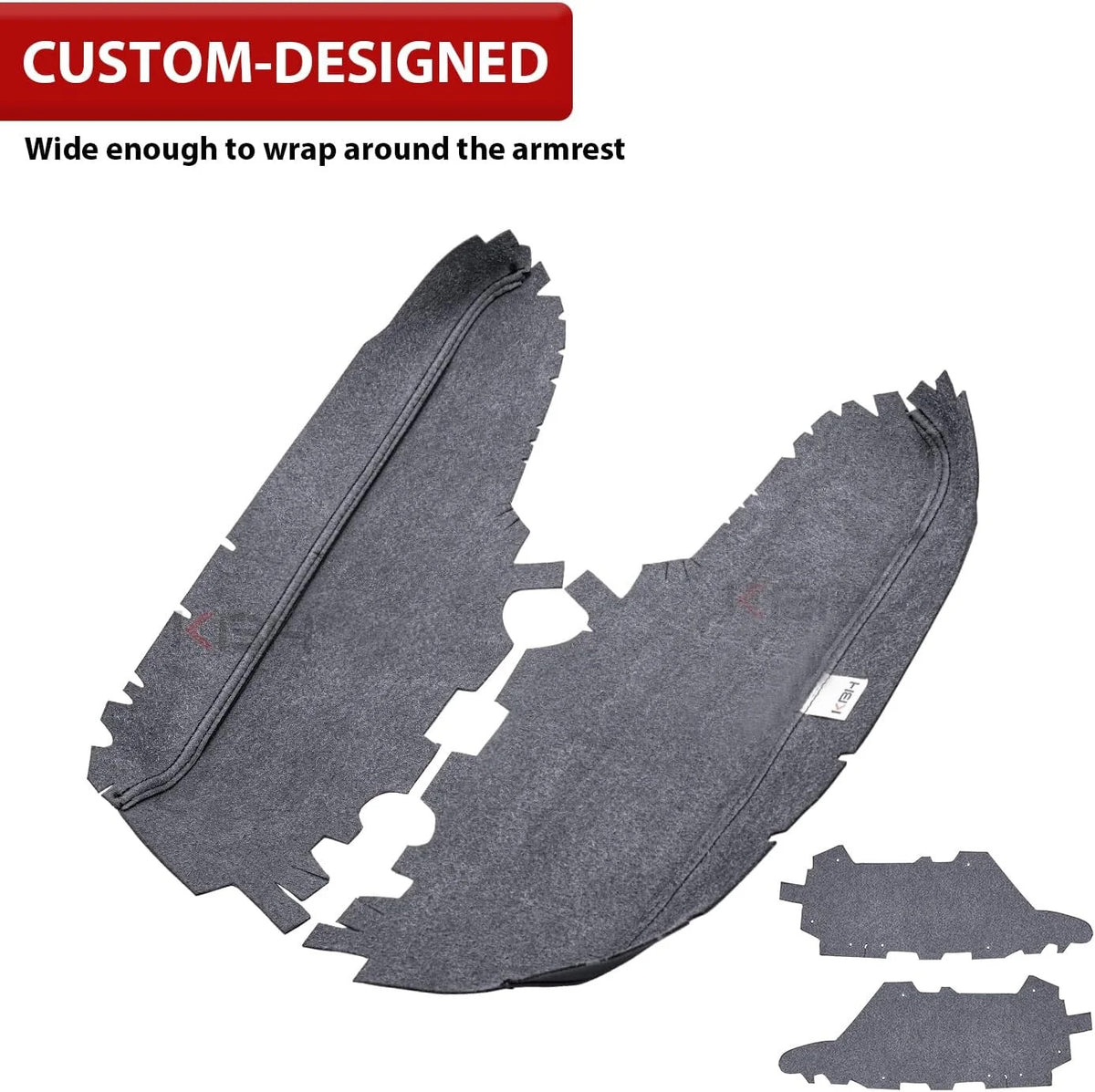 Car Rear Door Panel Armrest Cover for Toyota Avalon 2013-2018 PU Leather Replacement
