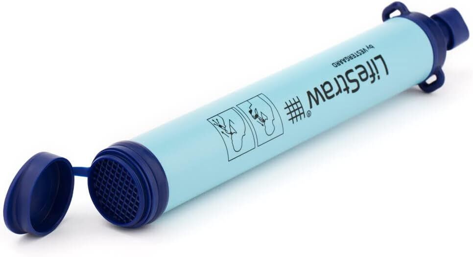 LifeStraw Personal Water Filter for Hiking Camping Travel Emergency - Removes Bacteria & Parasites