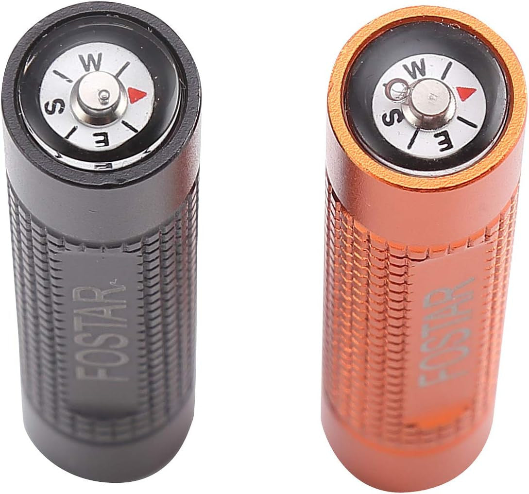 FOSTAR 2-Pack Reusable Ferro Rod Fire Starters with Flint – Compact & Durable Camping Tool