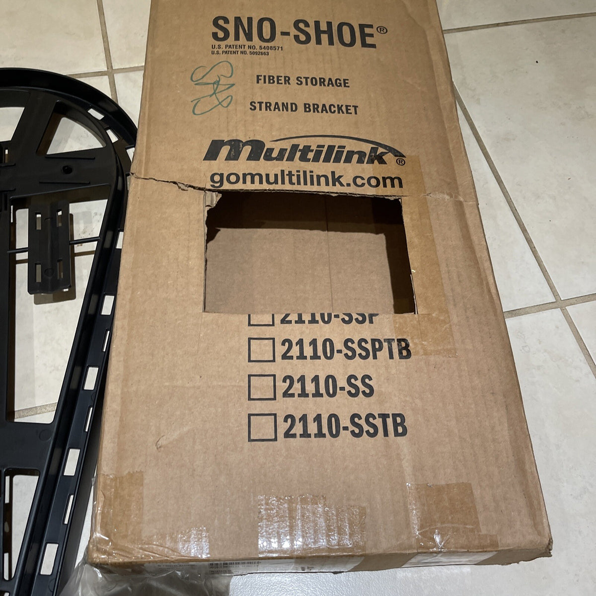 10-Inch Fiber Slack Shoe Storage Unit with Mounting Hardware