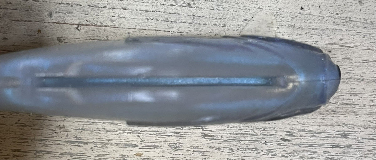 4-Inch Weedless Swimbait Blue Gizzard Shad - Pack of 2 Fishing Lures