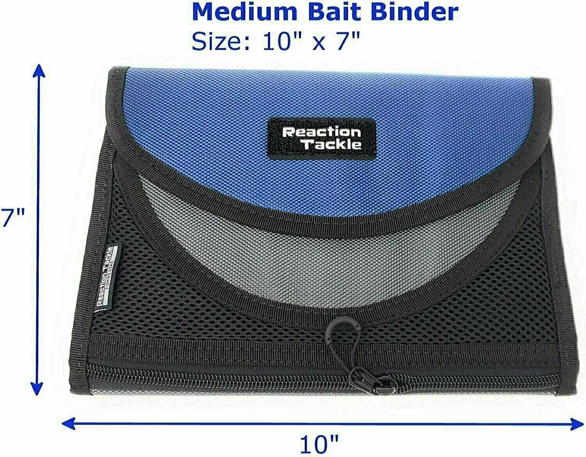 Fishing Tackle Organizer Soft Storage Bag with Plastic Worm Sleeves - Multiple Sizes