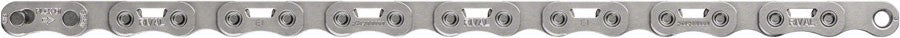 12/13-Speed Bicycle Chain 126 Links Flattop Silver for Road & MTB