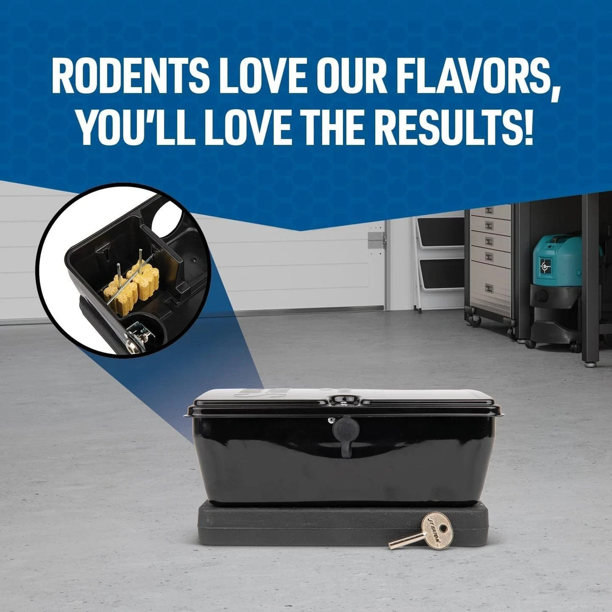 144 Count Rodenticide Blocks - Peanut Butter Flavored Mouse & Rat Bait