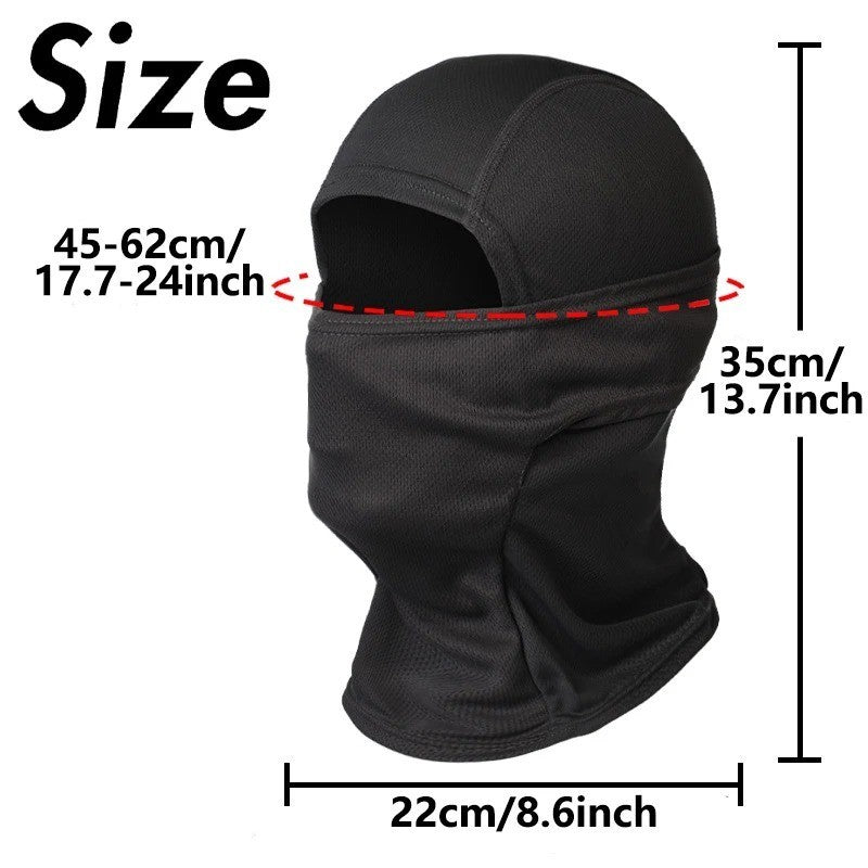 Balaclava Face Mask UV Protection Ski Motorcycle Snowboard Hood Black - Unisex