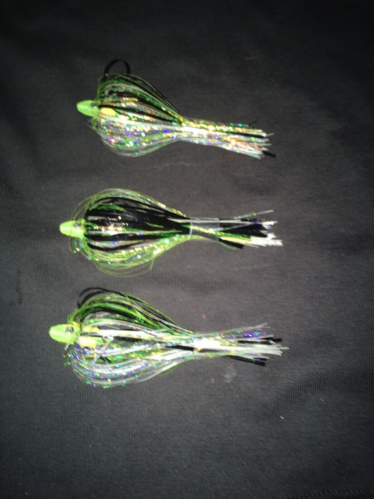 Salmon Trolling Flies Pack of 3 - Alewife Series Rigged Lures for Salmon Fishing