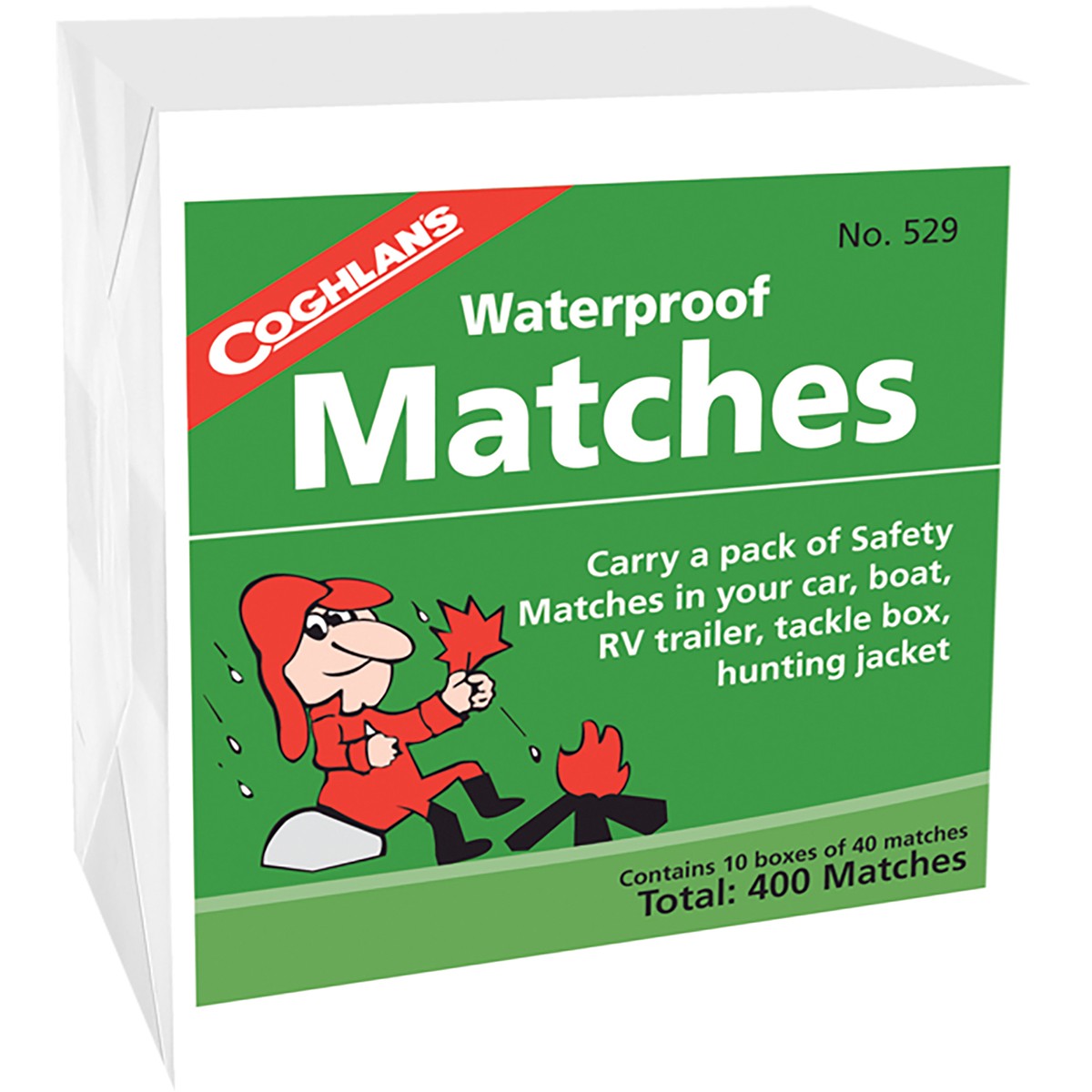 Waterproof Matches 30 Boxes - Safe Camping Fire Starter with Striker