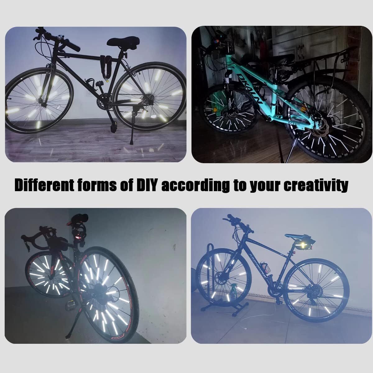 Bike Spoke Reflectors Set - 36 Waterproof 360° Visibility Bicycle Safety Accessories