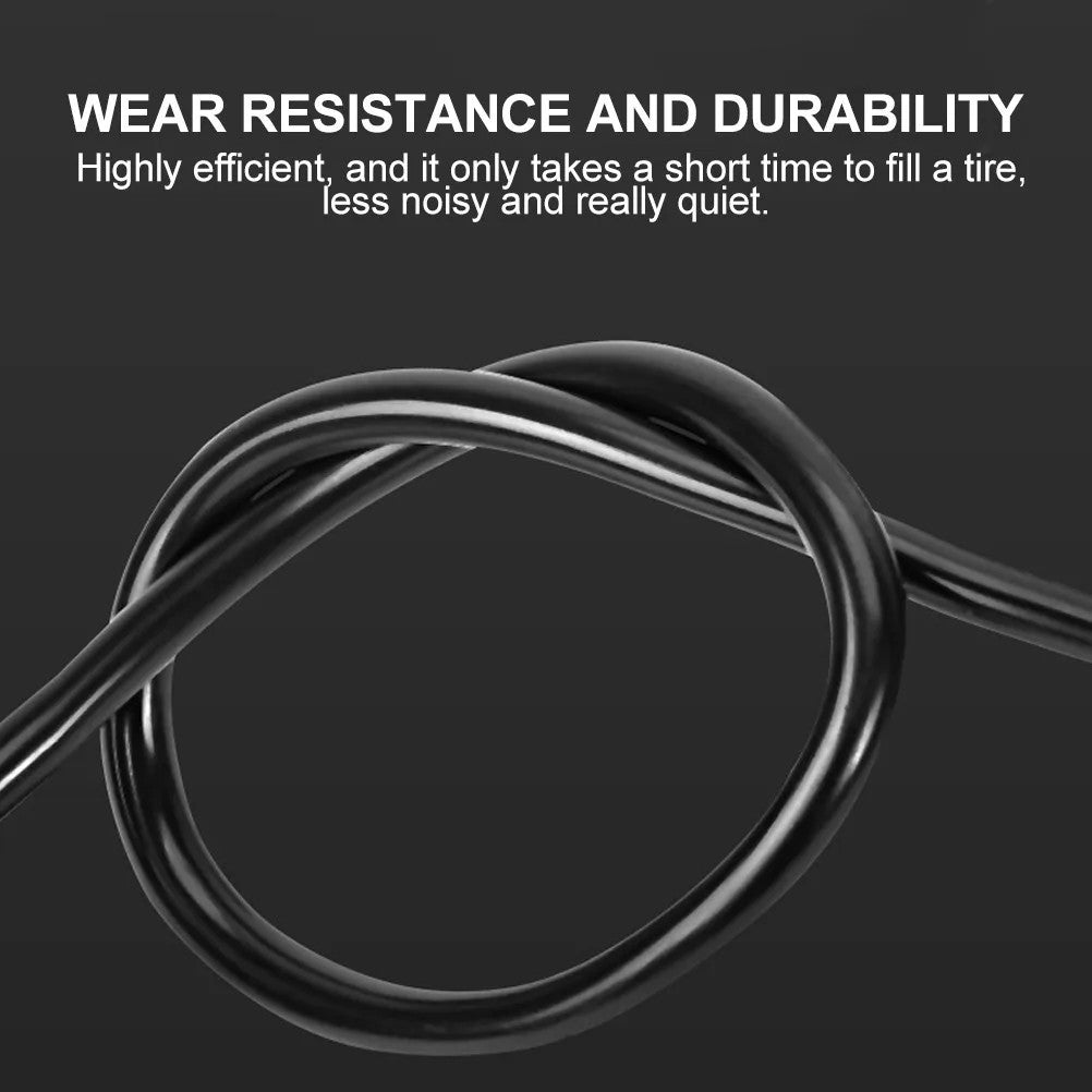 Portable Foot-Operated Bicycle Pump with Pressure Gauge for Car Motorcycle