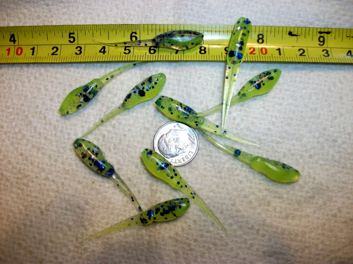 Fishing Lures - 1 3/4-Inch Chunky Glitter Crappie & Minnow Baits - Multiple Colors