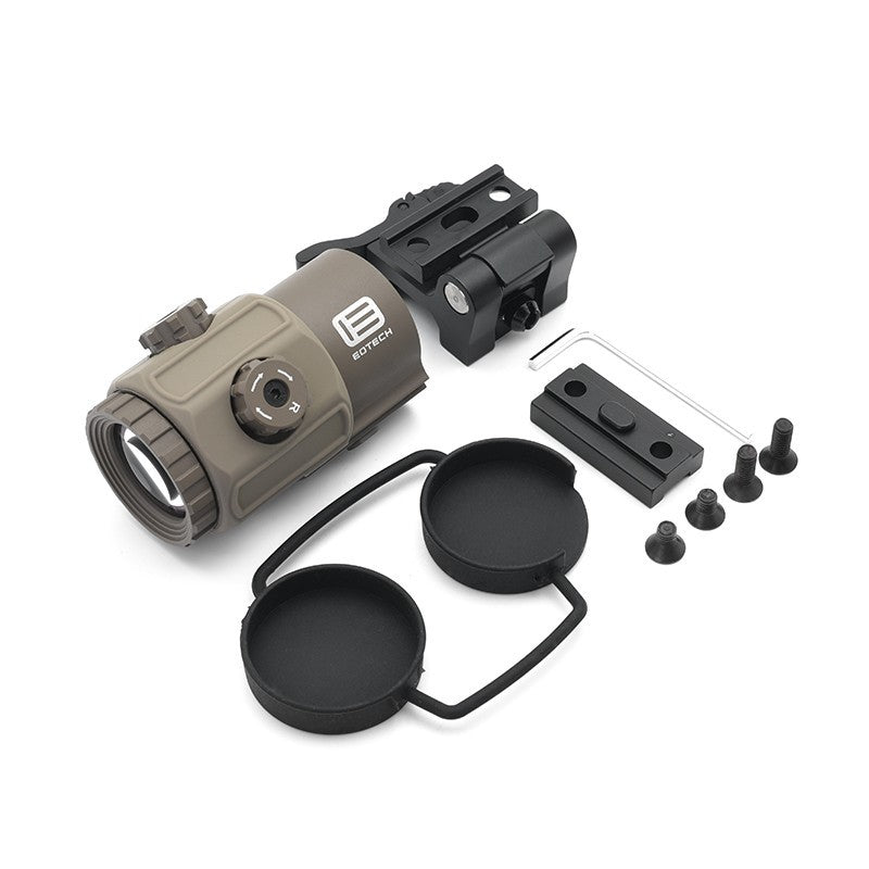 3X Weapon Scope Magnifier with Flip Mount for Red Dot Sights - Fits 20mm Rails