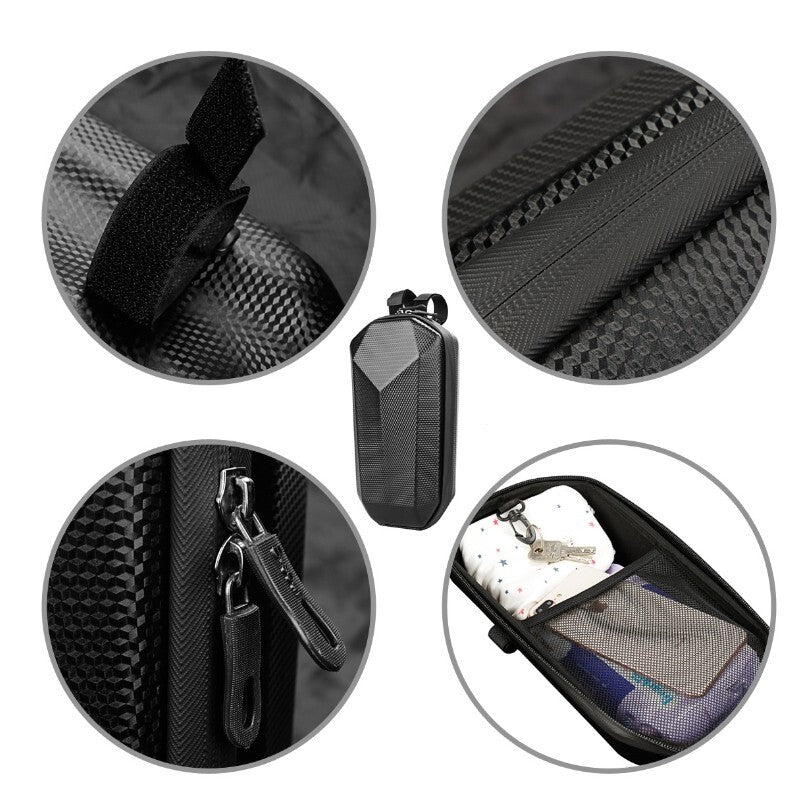 Waterproof Bicycle Handlebar Bag with Hard Shell Storage 4.2QT