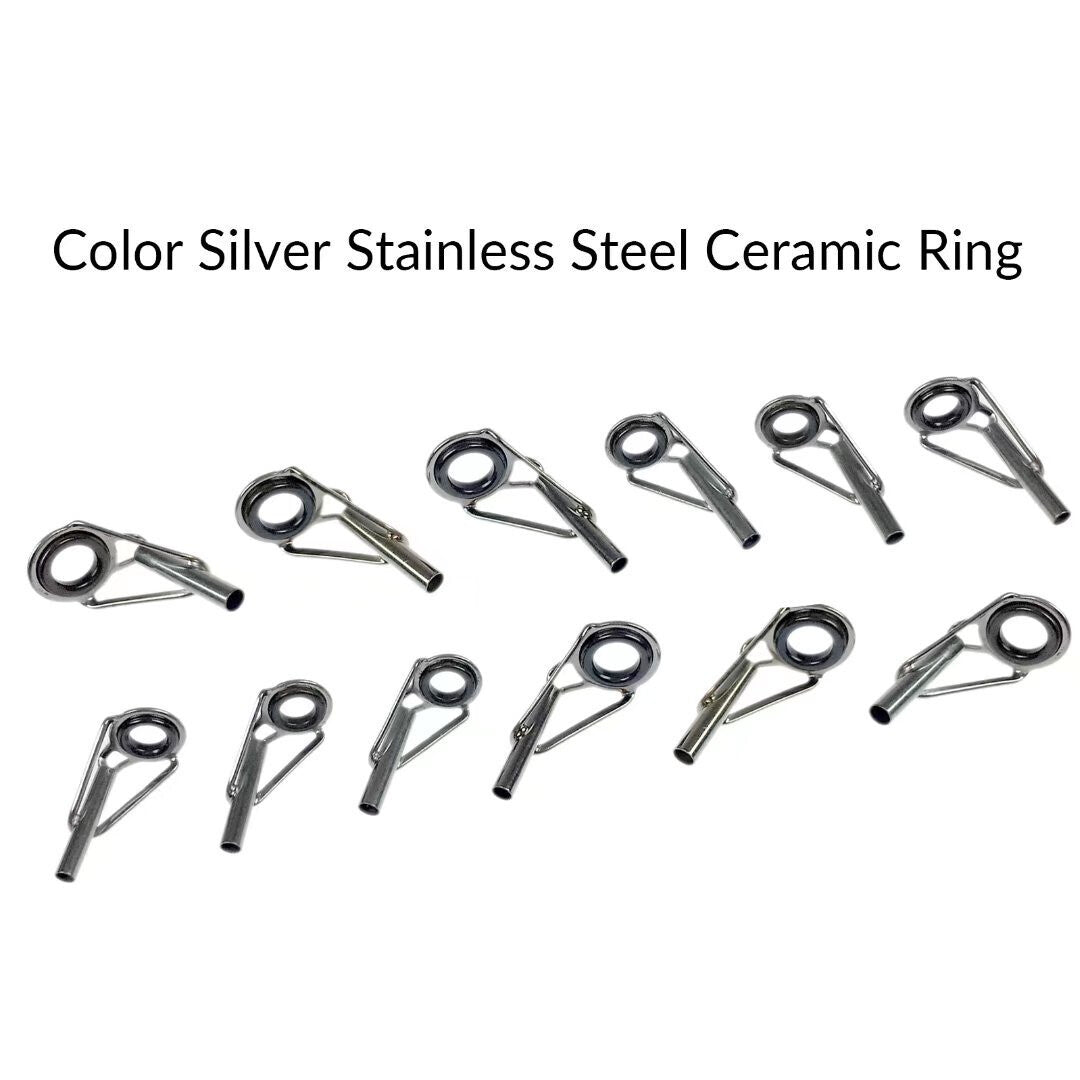 Fishing Rod Tip Repair Kit Stainless Steel & Ceramic - 30pcs Multi-Size