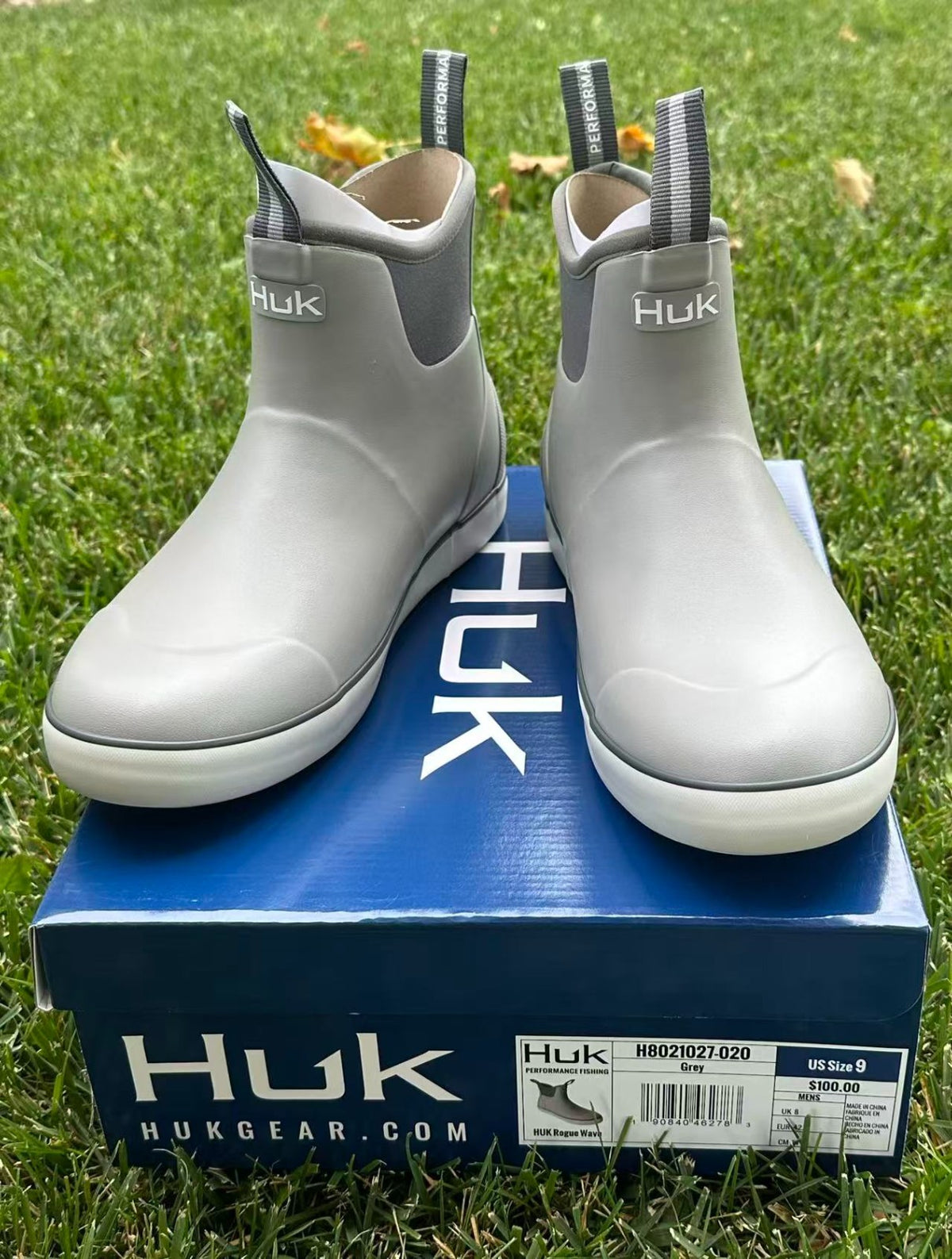 Fishing Deck Boots Waterproof Neoprene Rubber Slip-On Shoes for Men