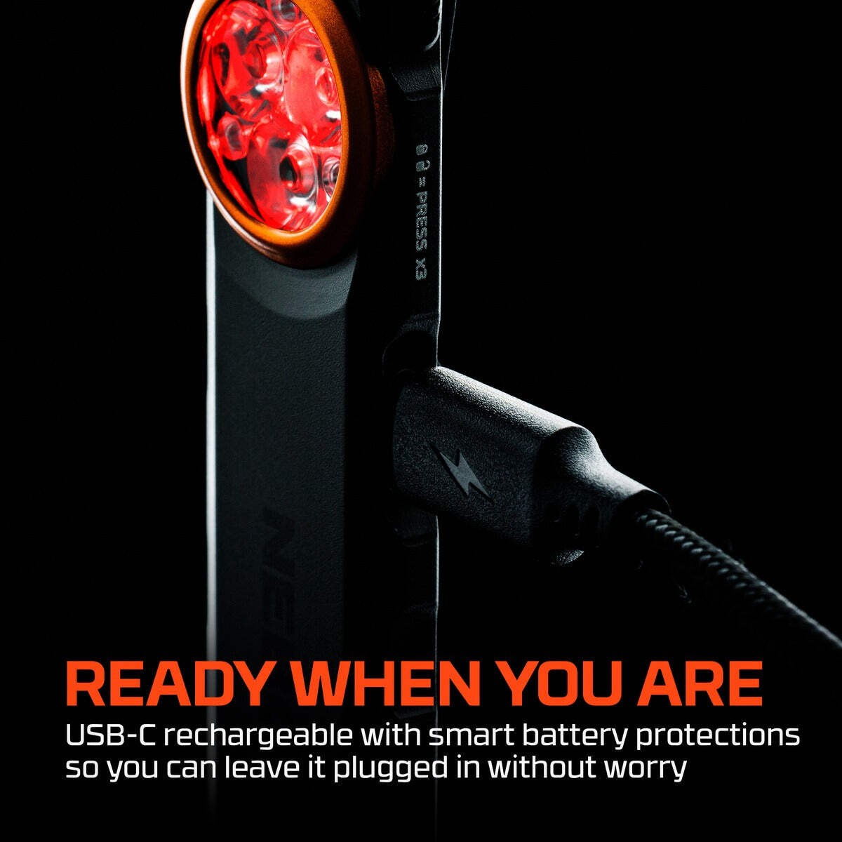 Rechargeable Mini LED Flashlight with Magnetic Base - 500 Lumens, USB-C
