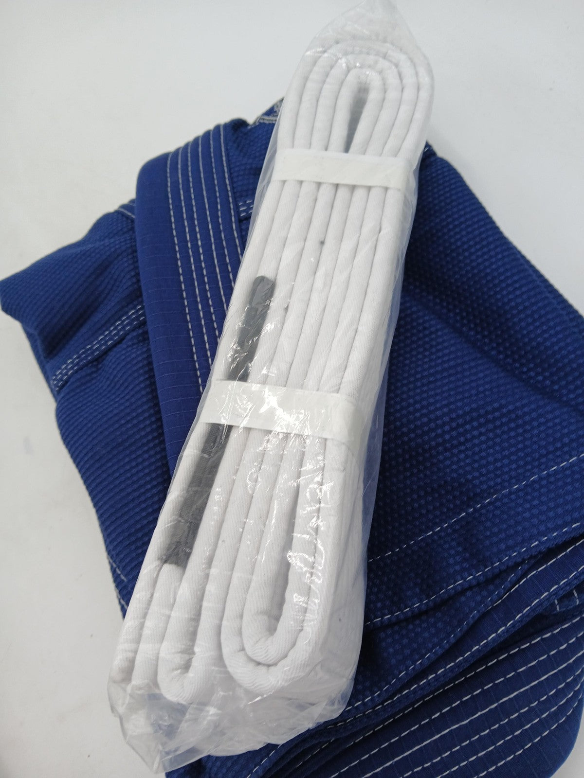 Kids Brazilian Jiu Jitsu Gi Uniform Blue M2 380 GSM with White Belt