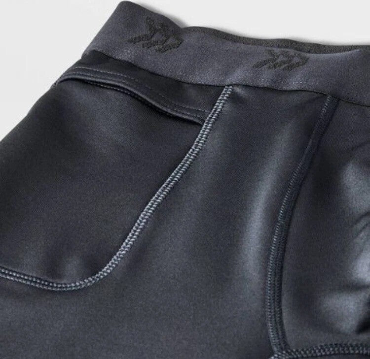 Men's Heavyweight Thermal Pants - All in Motion Black, Size Large 36-38, Stretchy Winter Base Layer