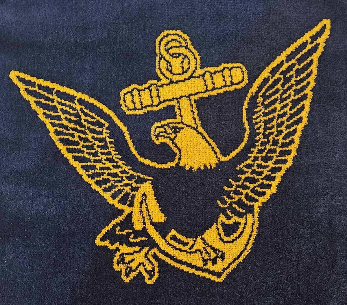 US Navy Golf Towel with Embroidered Logo - Golf Bag Accessory