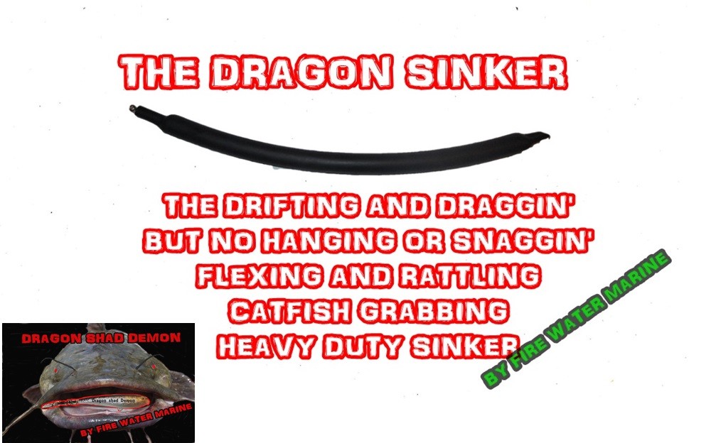 Flexible Snagless Drifting Sinkers for Catfish Fishing - 1oz, 2oz, 4oz