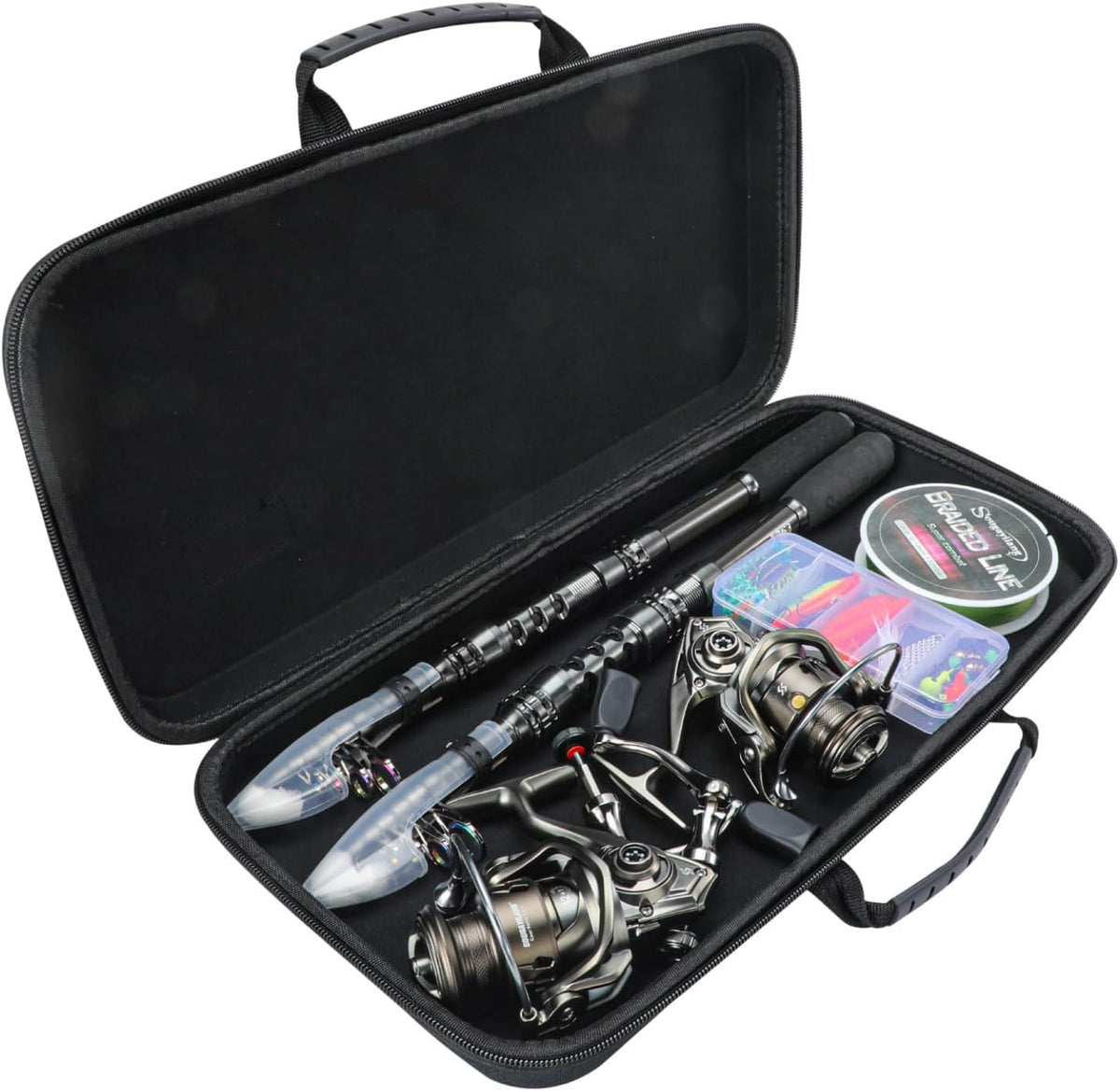 Telescopic Fishing Rod and Reel Combo – 5.9FT Spinning Carbon Fiber Set