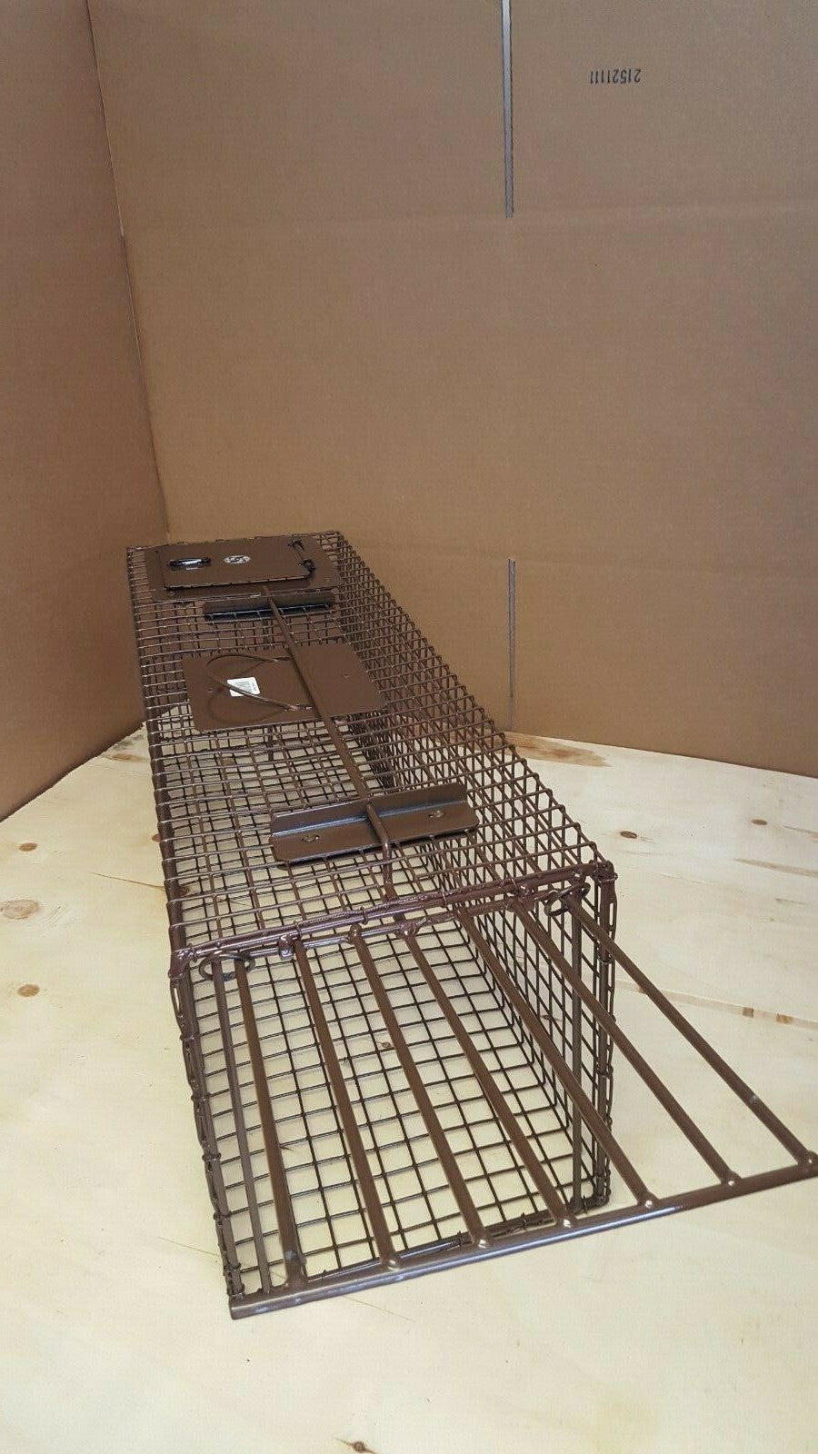 Live Animal Trap for Raccoons, Opossums, Foxes, Bobcats, and Armadillos - Made in USA
