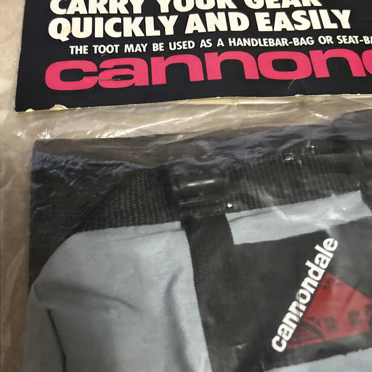 Vintage USA Bike Seat Bag Cannondale Toot Model NOS Blue Reflector