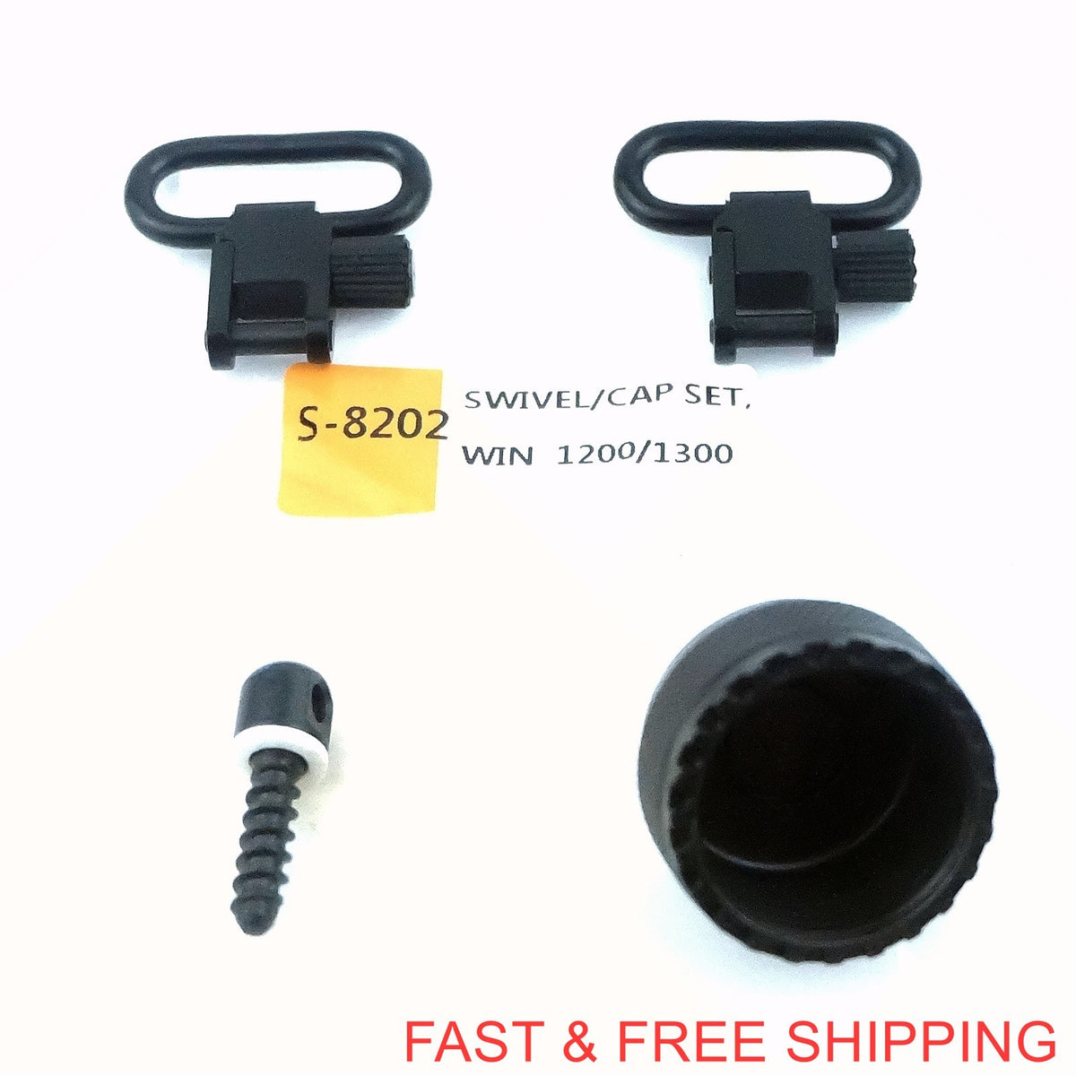 Shotgun Sling Mount Set for Winchester 1200/1300 12G Magazine Cap Swivel Adapter