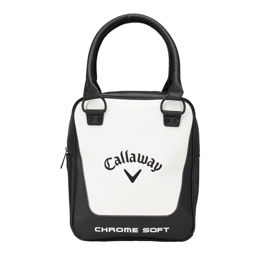 Golf Practice Caddy Shag Bag Black White for Short Game Training