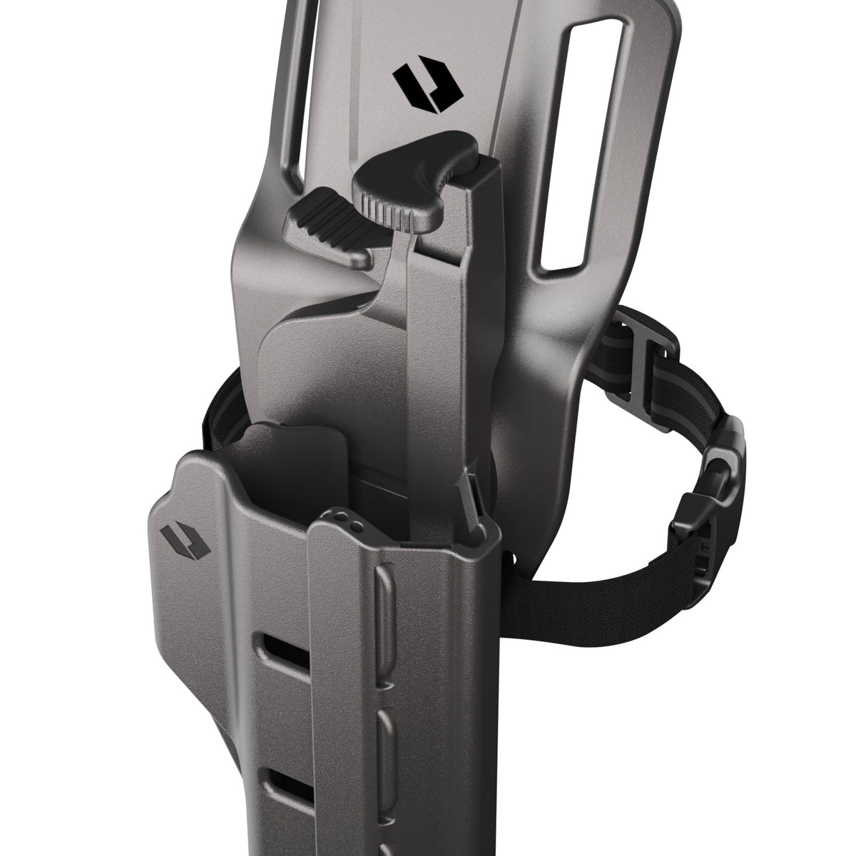 Universal Adjustable Weapon Holster with Multi-Level Retention & Optic Compatibility