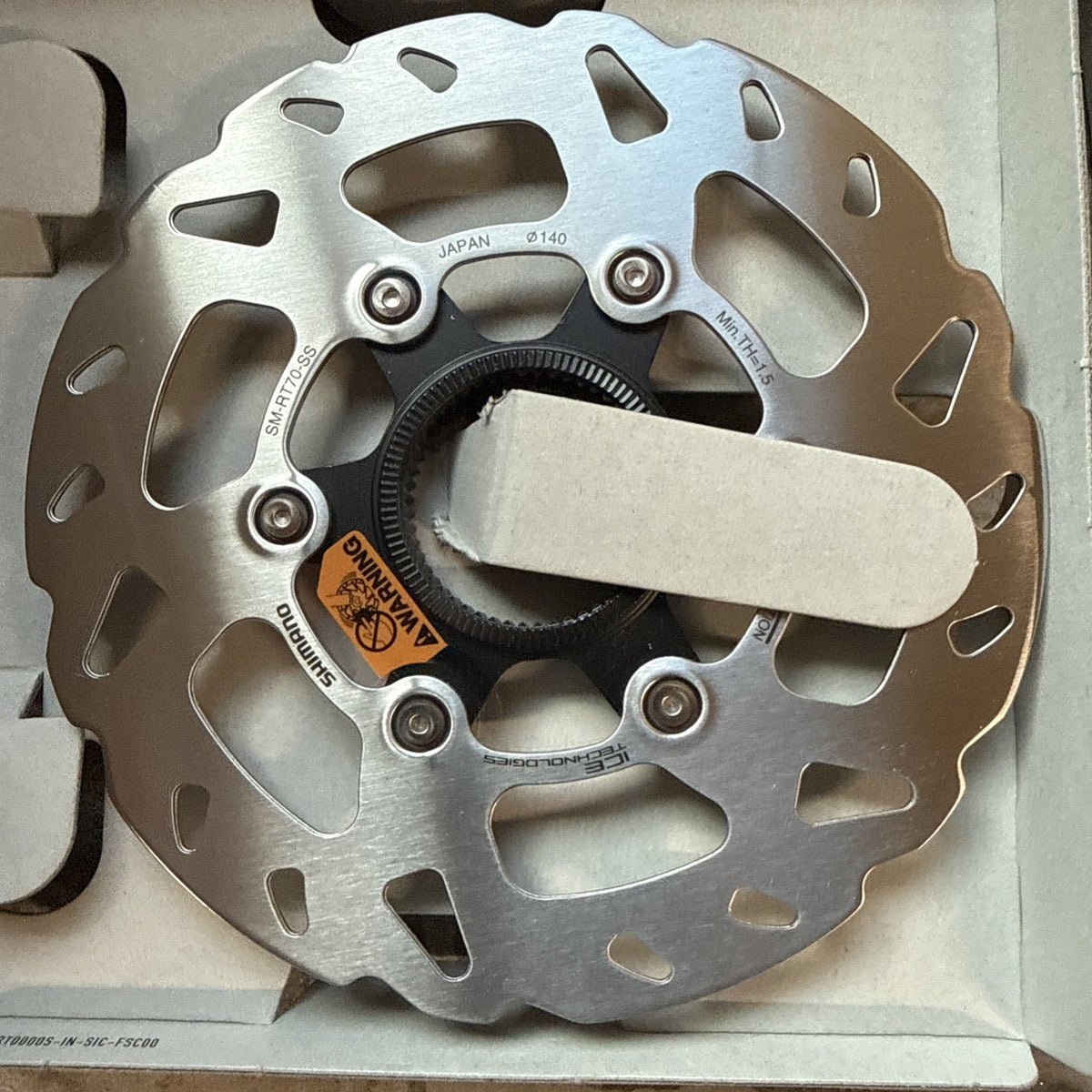 Shimano Center Lock Disc Brake Rotors 140mm Set of 2 for Bikes