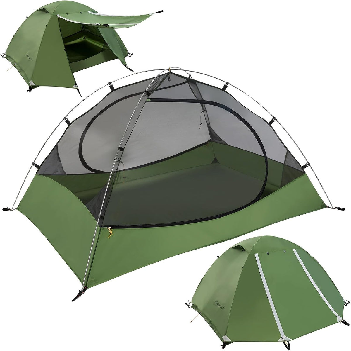 Lightweight Camping Tent for 1-6 Persons - Backpacking & Outdoor Gear