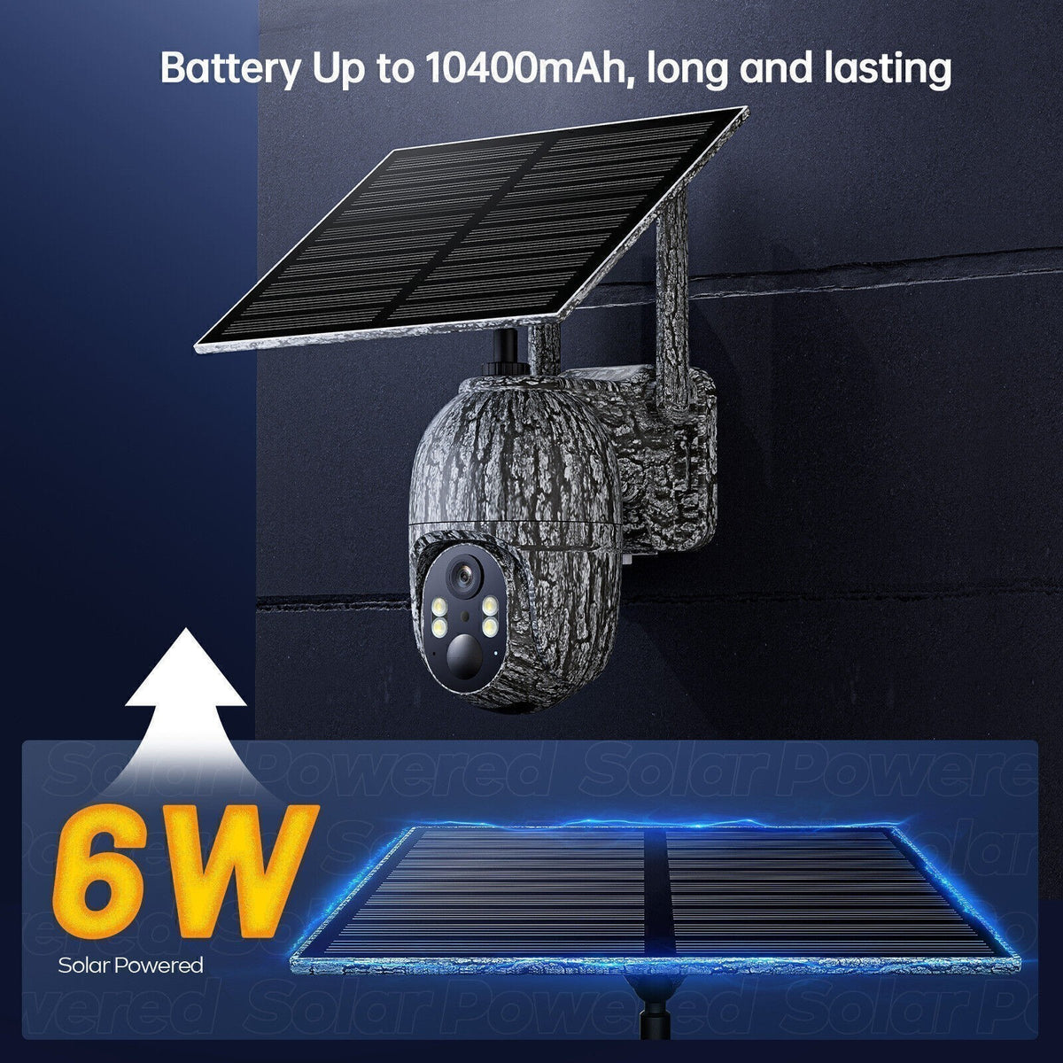 Solar Powered 4G LTE Trail Camera with Night Vision & SIM Card - 2 Pack