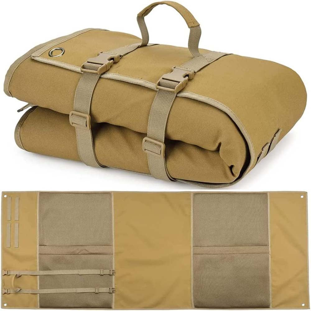 Tactical Prone Shooting Mat XL Non-Slip Roll-Up Range Accessory for Hunting and Training