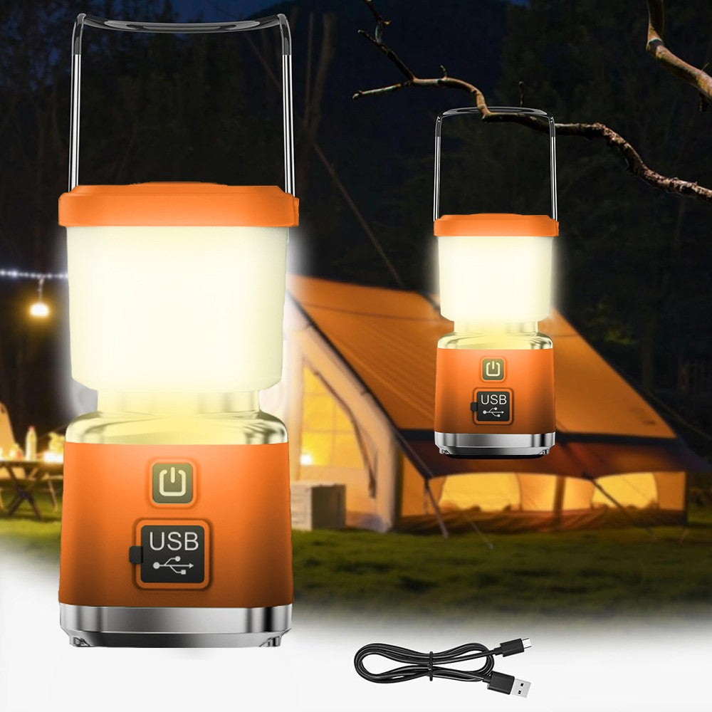 Portable LED Camping Lantern Light with 360° Brightness and Multiple Modes