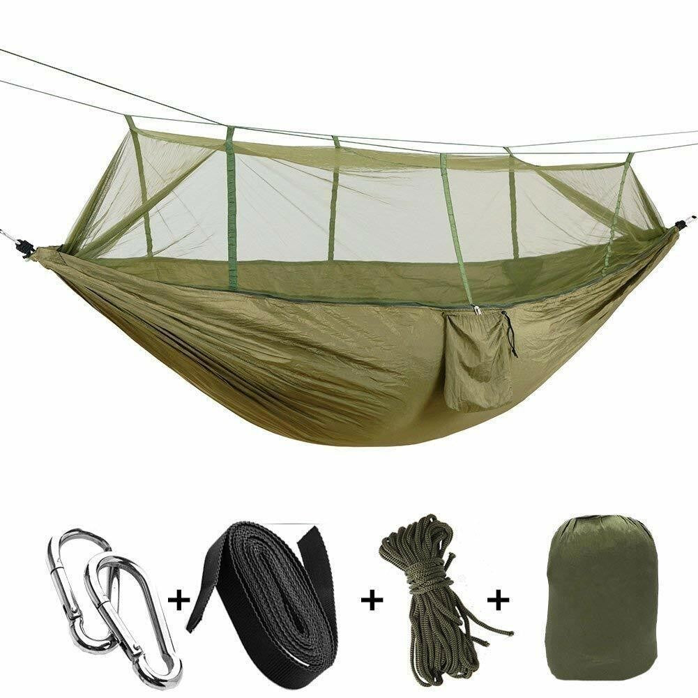 Camping Hammock with Mosquito Net, Rainfly, Under Quilt & Tarp Set