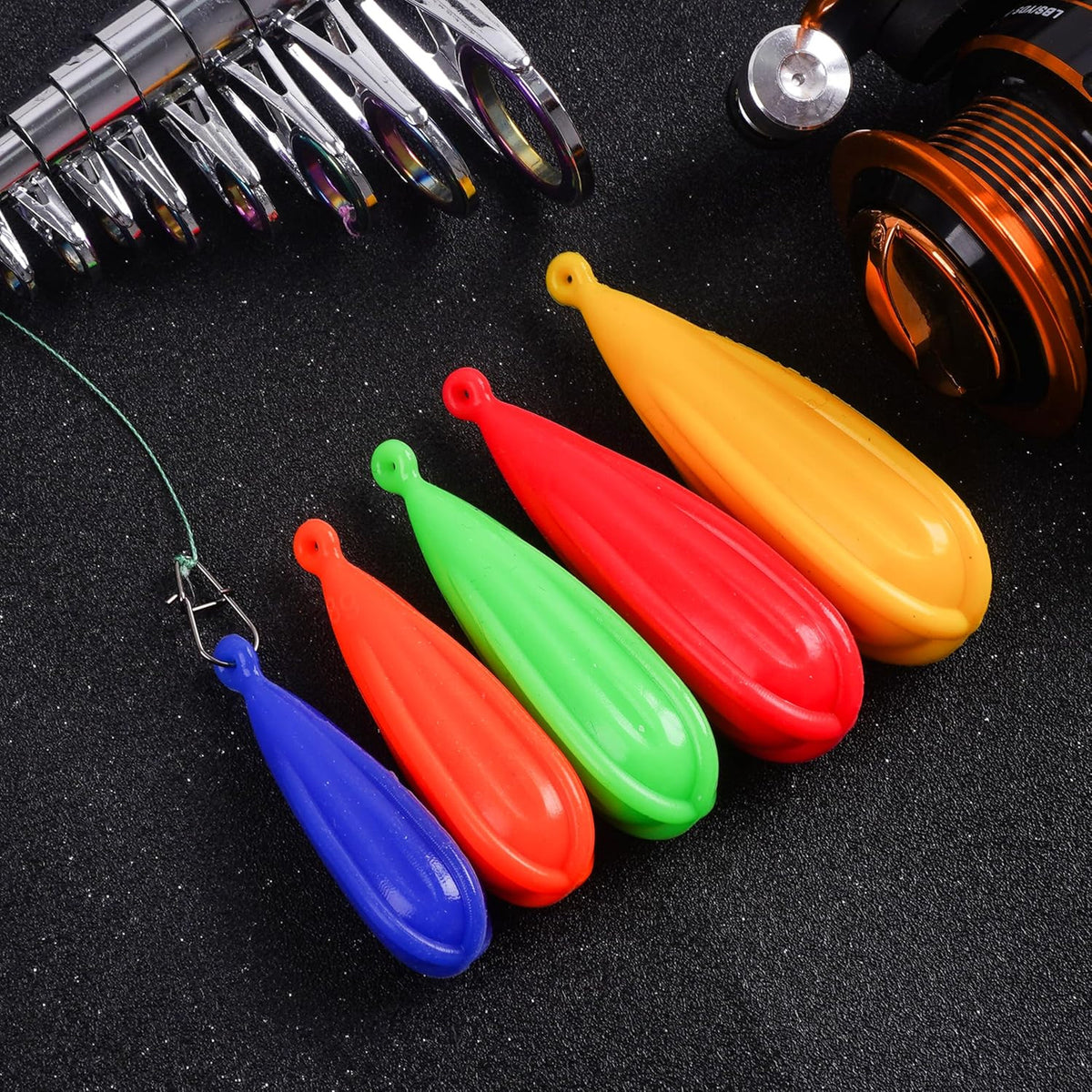 Kids Fishing Practice Casting Lures Set Silicone Bait Training Plugs