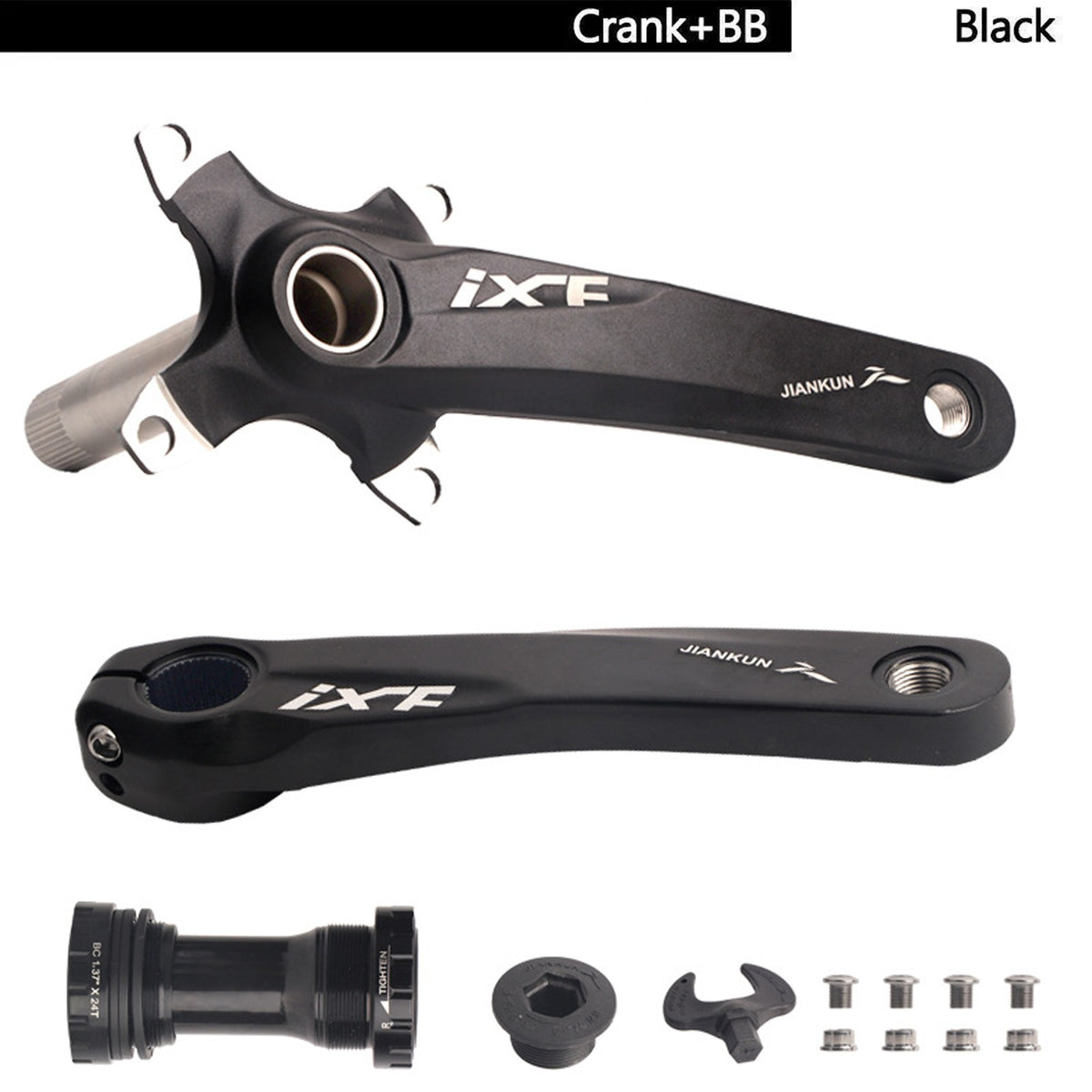 170mm Mountain Bike Hollowtech Crankset with Bottom Bracket for Shimano