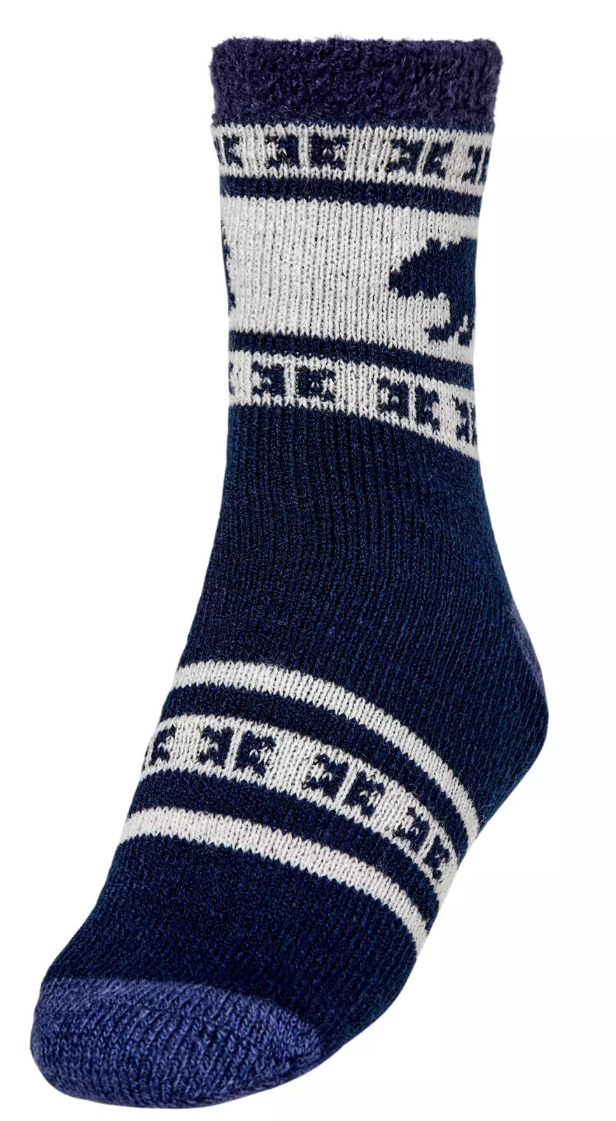 Men's Cozy Cabin Crew Socks One Size Comfortable Plush Lounge Socks