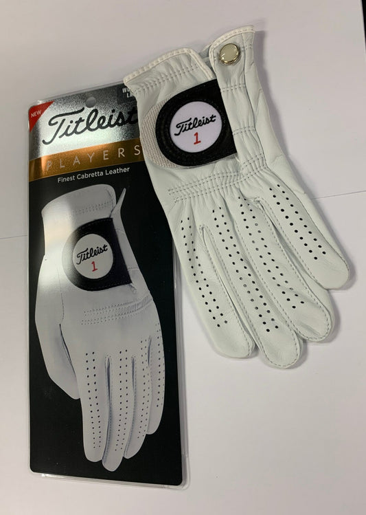 Golf Gloves Men and Women - Titleist Players, Multiple Sizes & Hand Options