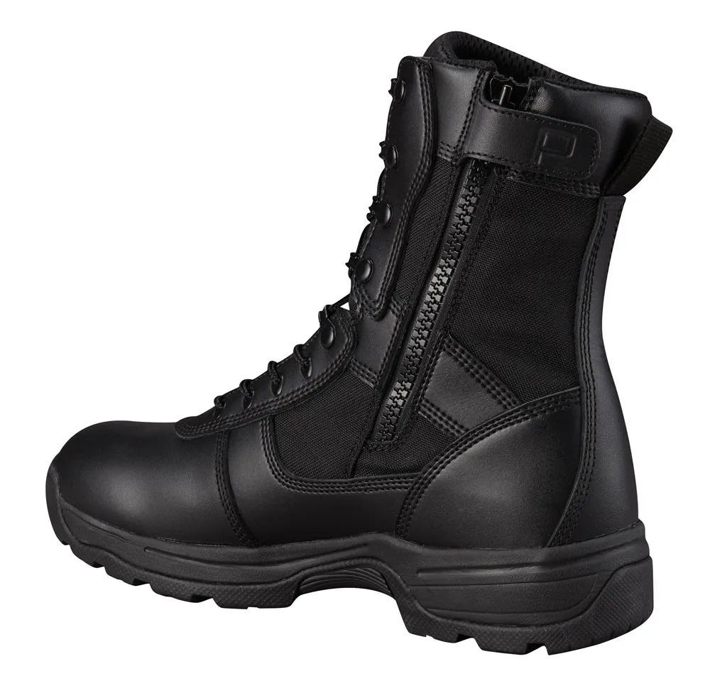 Waterproof Tactical Army Boots with Side Zip - Leather & Slip-Resistant