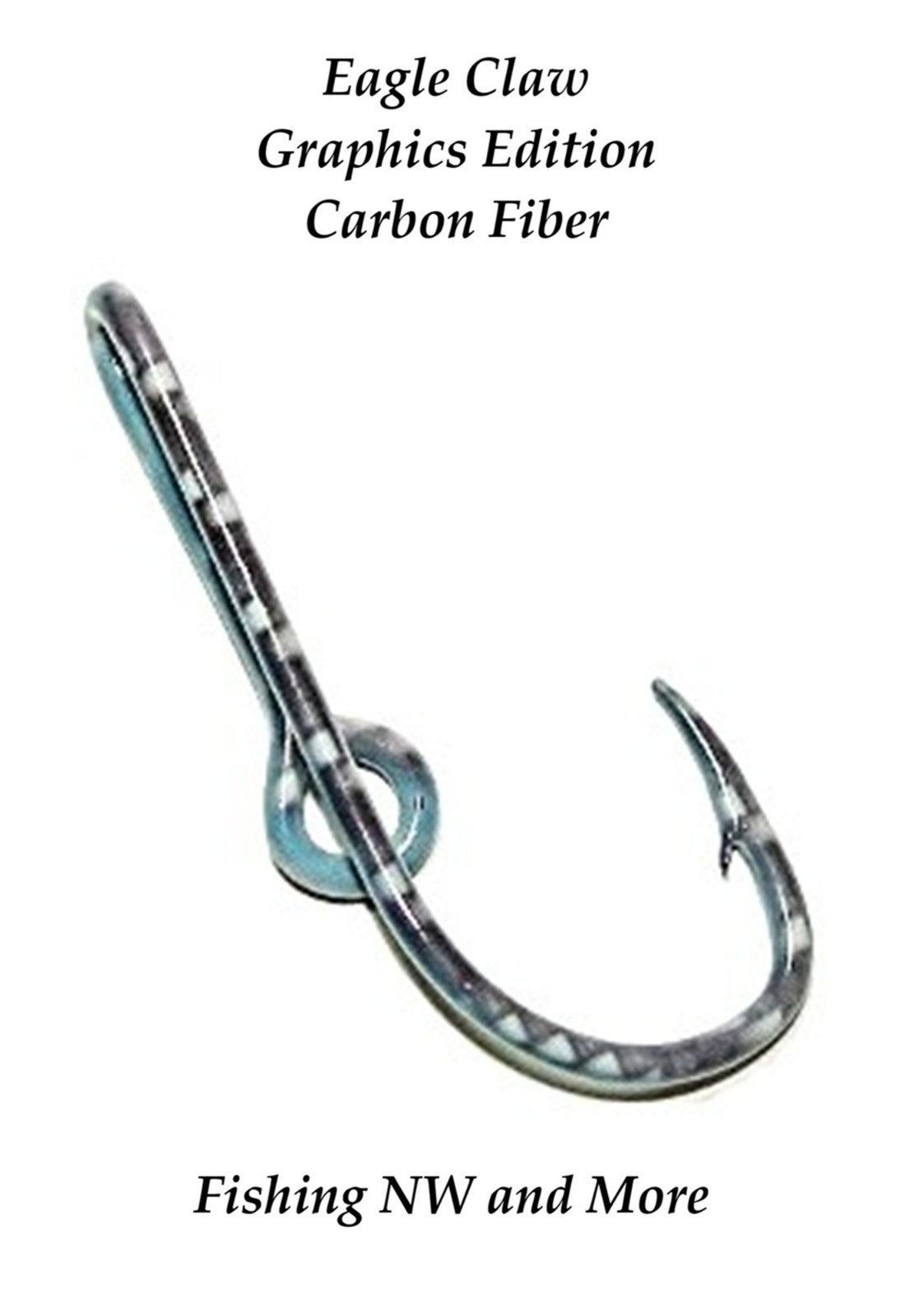 Fish Hook Hat Clip - Carbon Fiber Fishing Accessory, Pin or Tie Clip