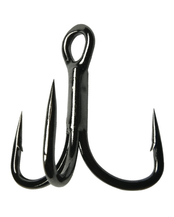 Heavy-Duty Treble Fishing Hooks - Short Shank, Extra Wide Gap, 6 Pack