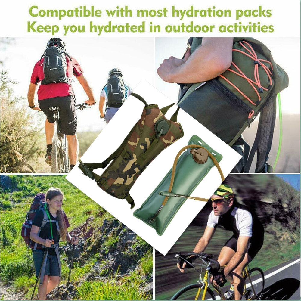 3L Hydration Backpack Water Bladder Bag for Hiking Camping Cycling Outdoor
