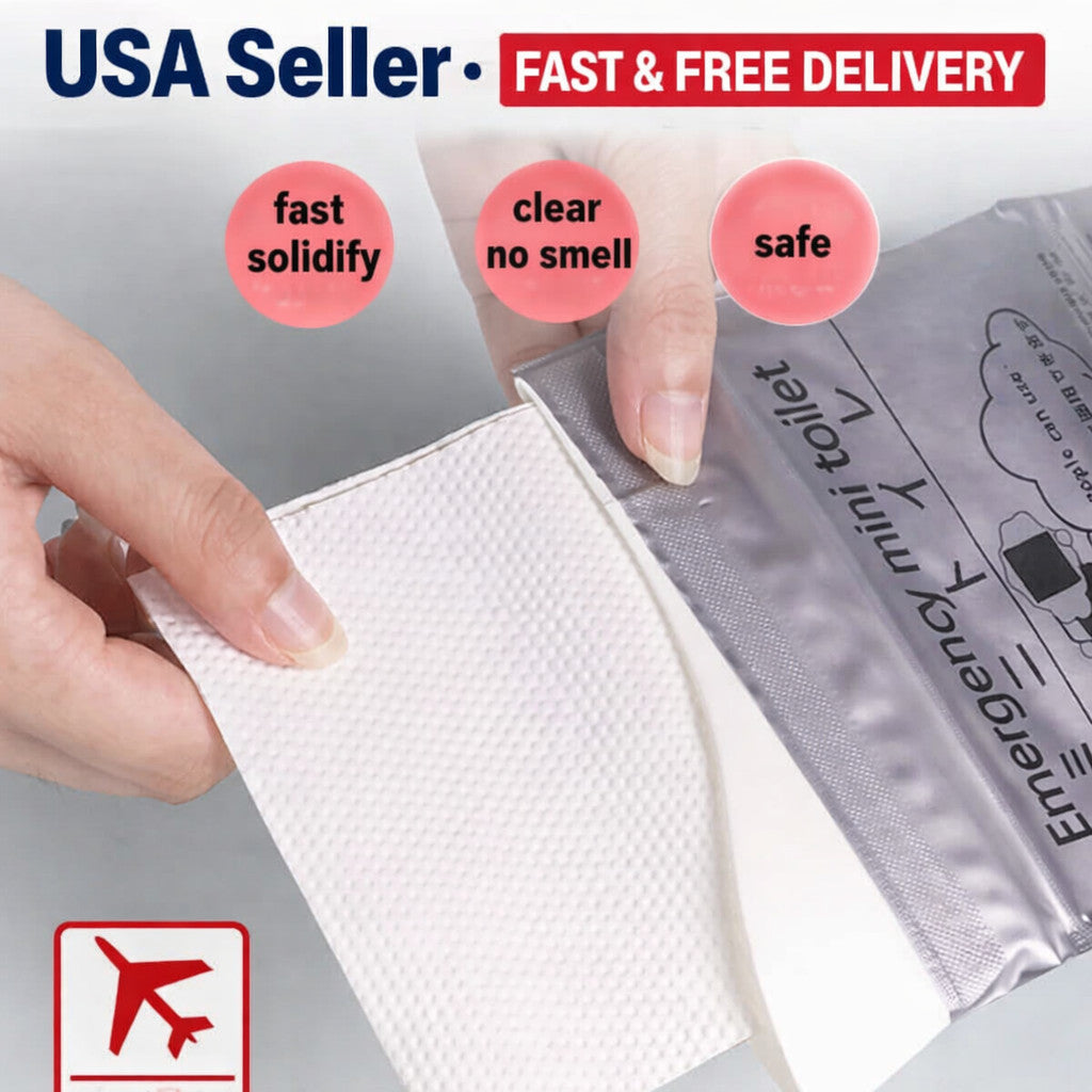 Disposable Urinal Bags Pack of 10 – Portable Unisex 700ml Travel Pee Bags