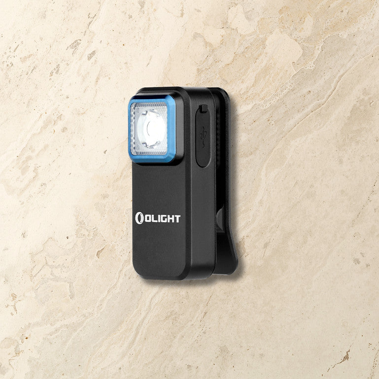 Rechargeable LED Clip Light 300 Lumens with Red Night Vision Mode for Camping, EDC & Outdoor Use