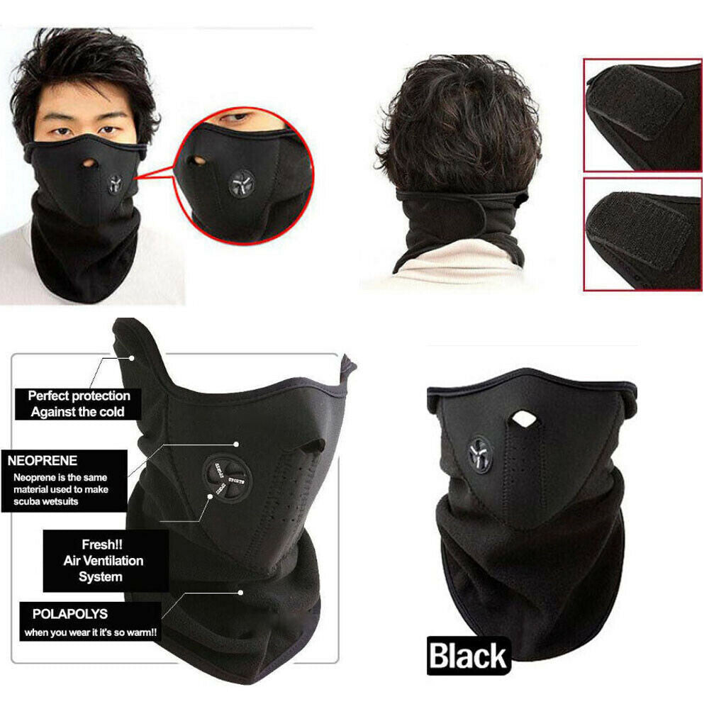 Winter Fleece Face Mask Face Cover & Neck Gaiter for Outdoor Activities