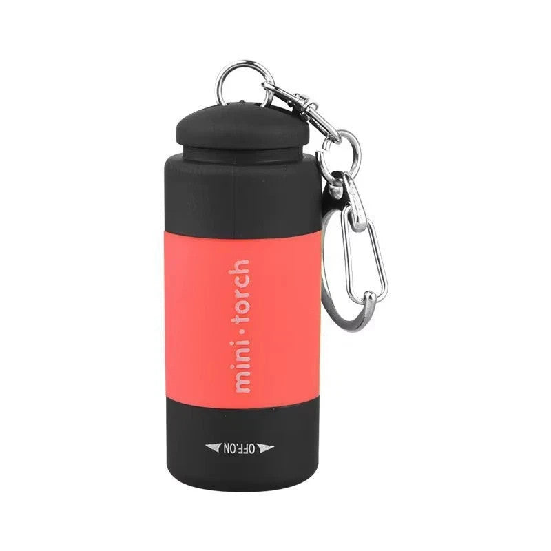 USB Rechargeable Mini LED Keychain Flashlight Waterproof Pocket Light