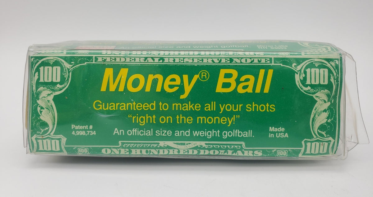 Golf Money Ball Set with US Mint Condition $100 Bills - Fun Golf Gift