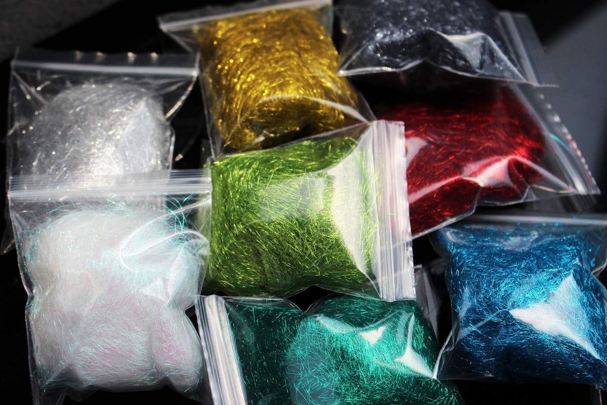 Fly Tying Ice Dub Thread Set - 16 Colors for Trout Nymphs & Fly Patterns